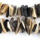 Sliced Natural Horn Beads - The Bead Chest