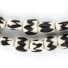 Chevron Batik Bone Beads (Small)
