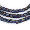 Cobalt Stripe Java Gooseberry Beads