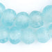 Clear Marine Recycled Glass Beads (18mm) - The Bead Chest