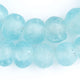 Clear Marine Recycled Glass Beads (18mm) - The Bead Chest