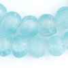 Clear Marine Recycled Glass Beads (18mm)