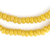 Yellow Java Glass Donut Beads (6mm)