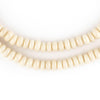 Beige Java Glass Donut Beads (6mm)