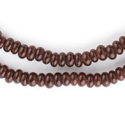 Brown Java Glass Donut Beads (6mm) - The Bead Chest