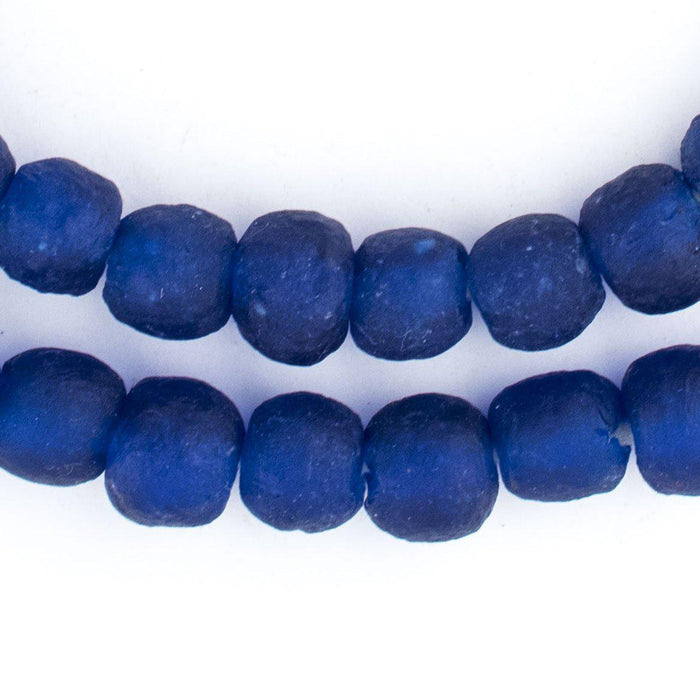 Cobalt Blue Recycled Glass Beads (11mm)