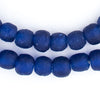 Cobalt Blue Recycled Glass Beads (11mm)