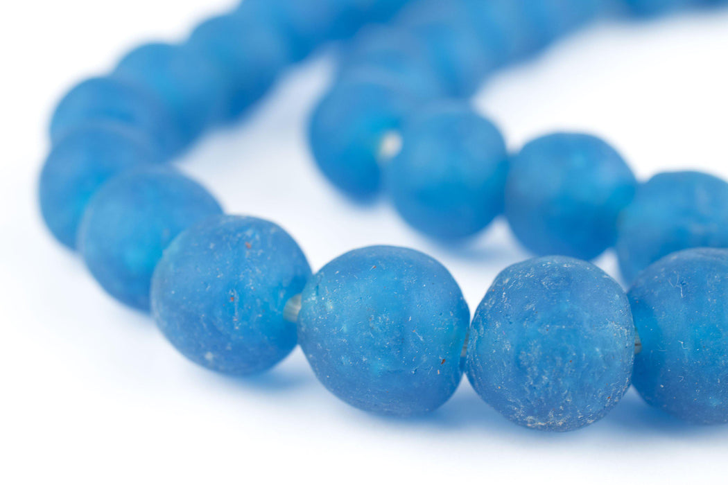 Azul Recycled Glass Beads (14mm) — The Bead Chest