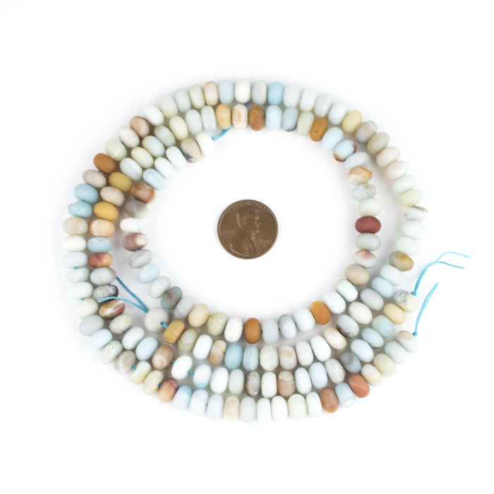 Rondelle Amazonite Stone Beads (8mm) - The Bead Chest