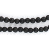 Black Volcanic Lava Beads (6mm)