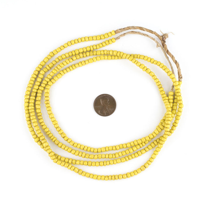 Sunflower Yellow Glass Beads (2 Strands) - The Bead Chest