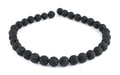 Black Volcanic Lava Beads (12mm) - The Bead Chest