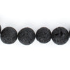 Black Volcanic Lava Beads (14mm)