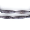 Dark Grey Kenya Bone Beads (Elongated)