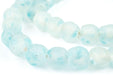 Speckled Blue Recycled Glass Beads (14mm) - The Bead Chest