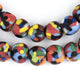 Opaque Multicolor Fused Recycled Glass Beads (14mm) - The Bead Chest