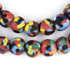 Opaque Multicolor Fused Recycled Glass Beads (14mm)