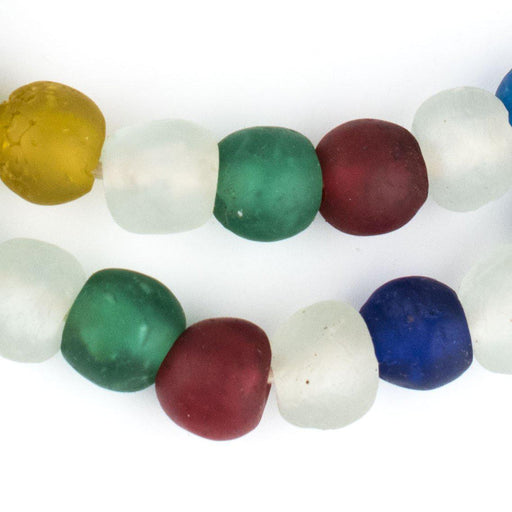 Multicolor Recycled Glass Beads (14mm) - The Bead Chest