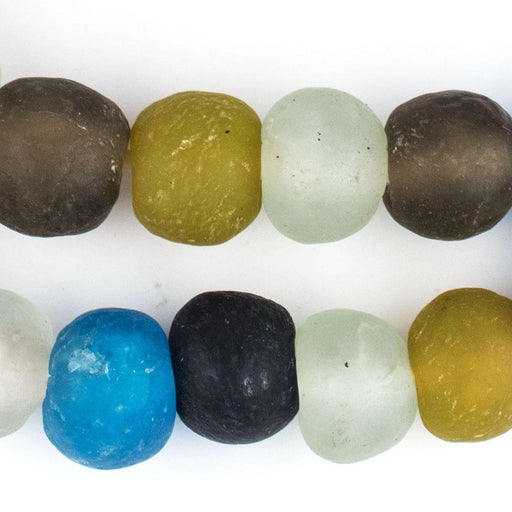 Premium Multicolor Recycled Glass Beads (18mm) - The Bead Chest
