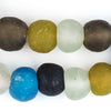 Premium Multicolor Recycled Glass Beads  (18mm)