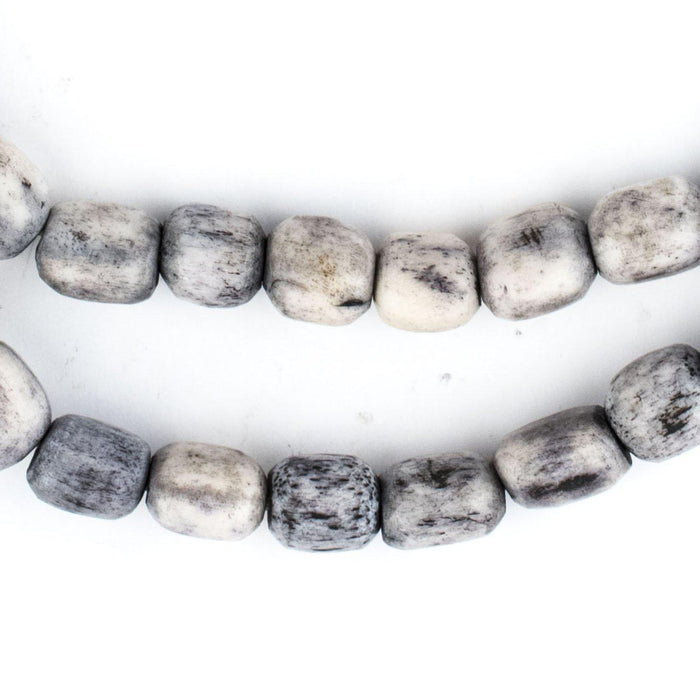 Light Grey Kenya Bone Beads (Small) - The Bead Chest