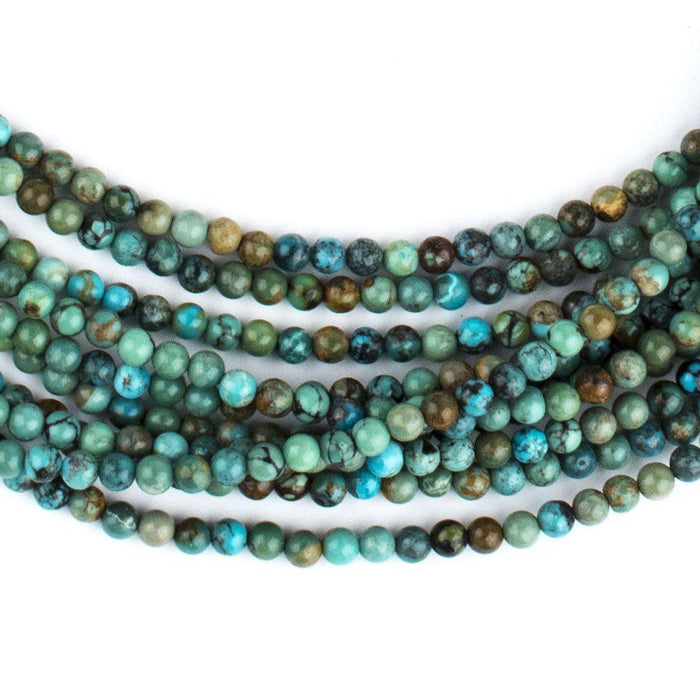 Round Turquoise Beads (3mm) - The Bead Chest