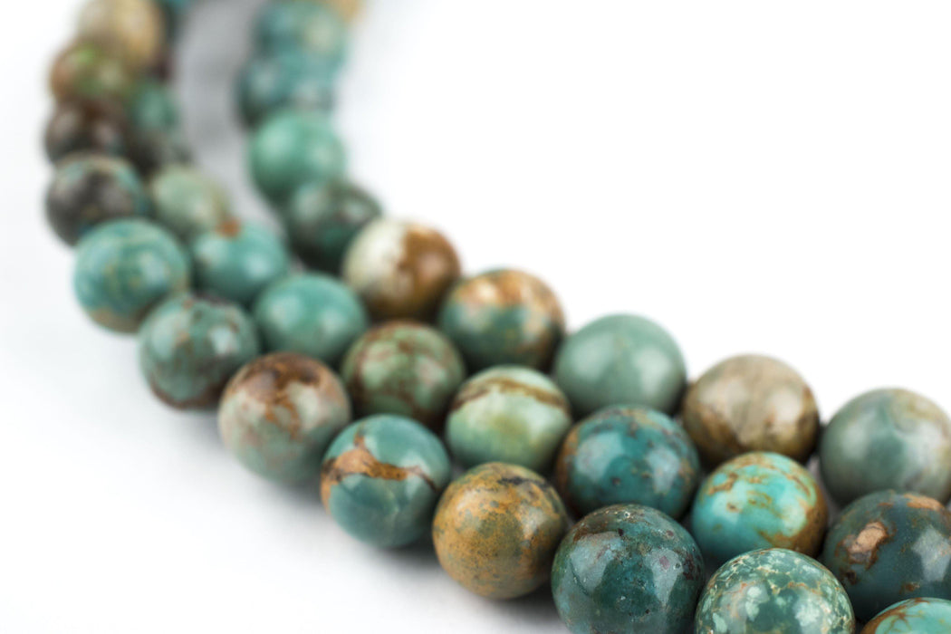 Graduated Round Turquoise Beads (4-9mm) - The Bead Chest