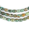Green Turquoise Rice Beads (8x6mm)