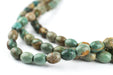 Green Turquoise Rice Beads (8x6mm) - The Bead Chest