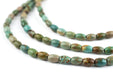Green Turquoise Rice Beads (6x4mm) - The Bead Chest
