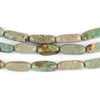 Green Rounded Rectangle Turquoise Beads (19x6mm)