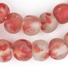 Speckled Red Recycled Glass Beads (18mm)