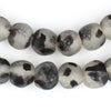 Speckled Black Recycled Glass Beads (14mm)