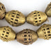 Striped Oval Brass Filigree Beads (24x18mm) - The Bead Chest