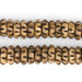Brown Carved Disk Bone Mala Beads (14mm) - The Bead Chest
