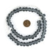 Charcoal Grey Rondelle Java Recycled Glass Beads (11mm) - The Bead Chest