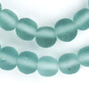 Clear Marine Round Java Recycled Glass Beads (11mm)
