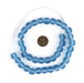 Light Blue Round Java Recycled Glass Beads (11mm) - The Bead Chest