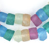 Candy Mix Faceted Recycled Java Sea Glass Beads