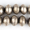 Jumbo Vintage Ethiopian White Metal Bicone Beads (15x21mm)