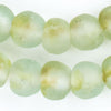 Lime Swirl Recycled Glass Beads (18mm)