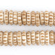Beige Carved Disk Bone Mala Beads (13mm) - The Bead Chest