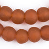 Orange Recycled Glass Beads (18mm)
