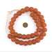 Orange Recycled Glass Beads (18mm) - The Bead Chest
