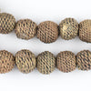 Woven Bronze Ghana Filigree Beads (12mm)