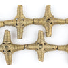 Eye Cross Brass Filigree Beads (36mm)