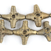 Eye Cross Brass Filigree Beads (28mm)