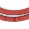 Vintage Red Vinyl Phono Record Beads (10mm)