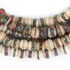 3 Strand Bundle: Inlaid Bone Mala Beads (8mm)