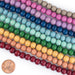 10 Strand Rainbow Bundle: Natural Wood Beads (8mm) - The Bead Chest